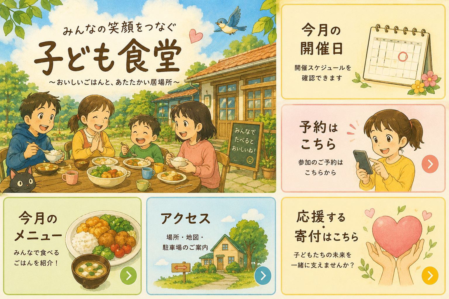 子ども食堂 リッチメニュー